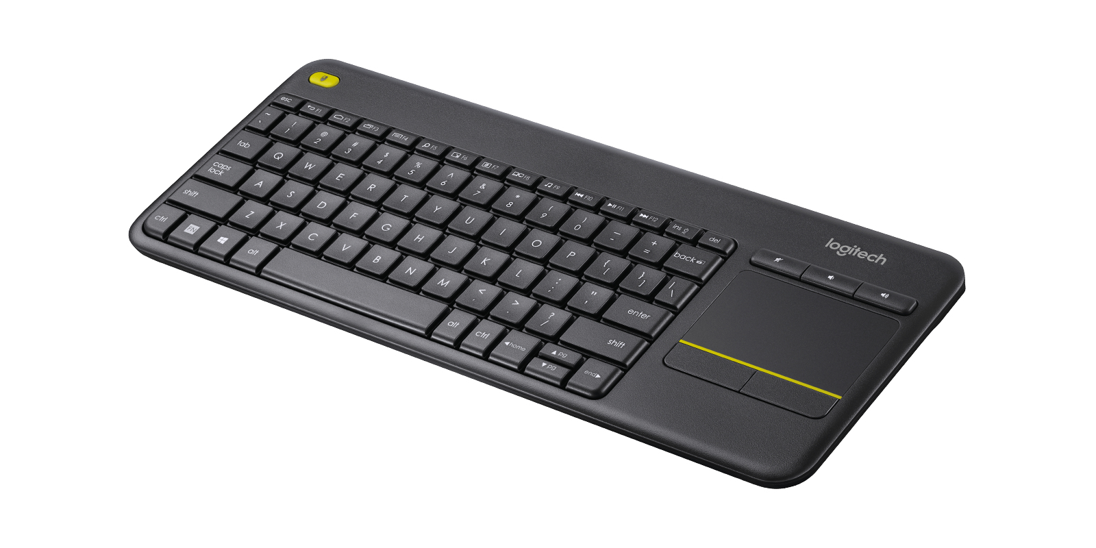 Teclado Inalámbrico Touch Logitech K400 Plus Inalámbrico Negro - 920-007123 Teclado Inalámbrico Touch Logitech K400 Plus Inalámbrico Negro - 920-007123