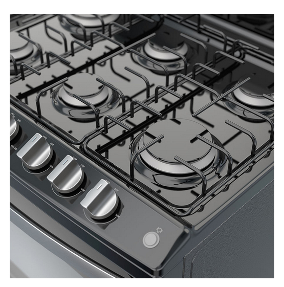 Whirlpool WFR3000B cooker Freestanding cooker Gas Black – image 5