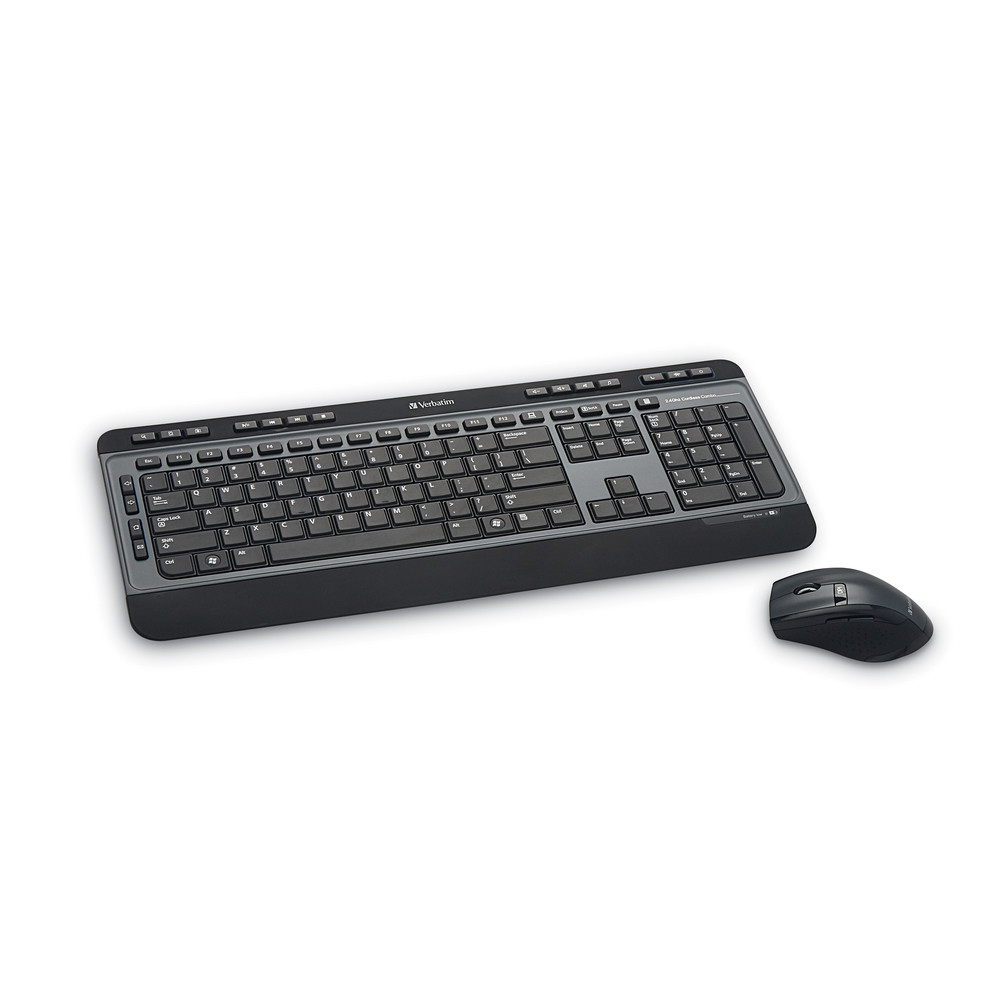 Verbatim 99788 keyboard Mouse included Universal RF Wireless Black, Grey