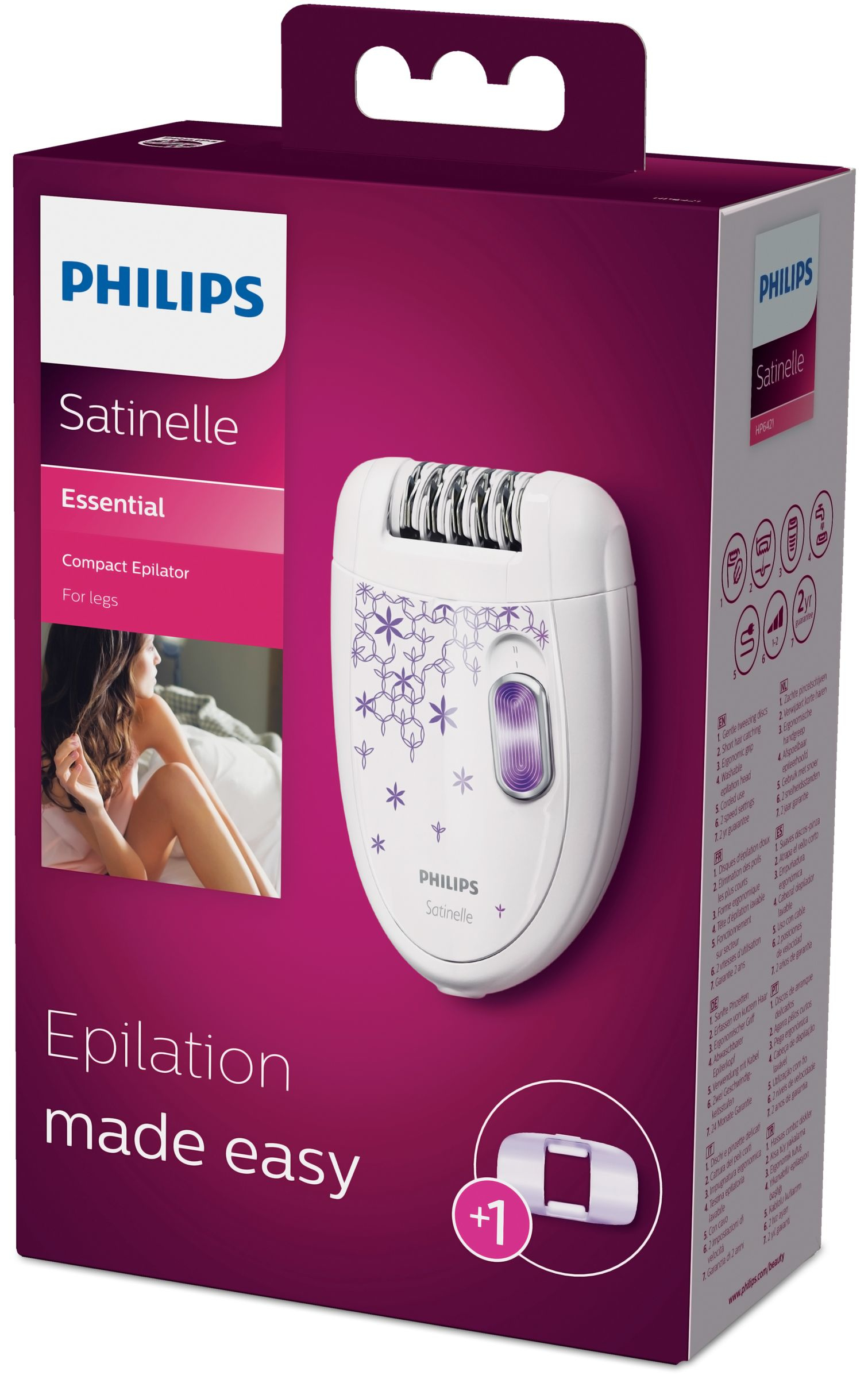 Philips Satinelle Essential Compact epilator HP6421/00 – image 2