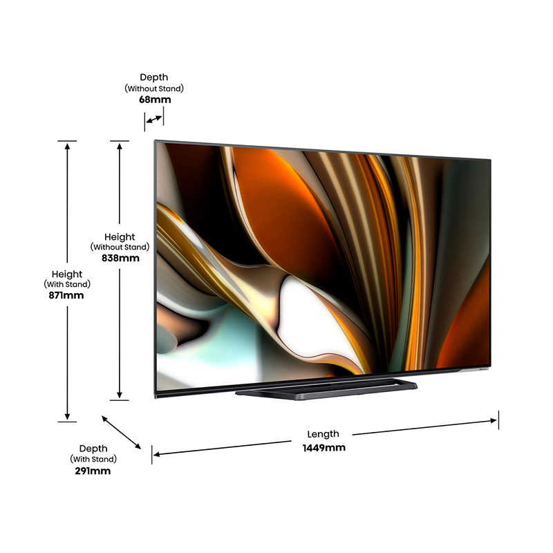 Hisense 55A87H TV 138.7 cm (54.6") 4K Ultra HD Smart TV Wi-Fi Black, Grey 135 cd/m² – image 7