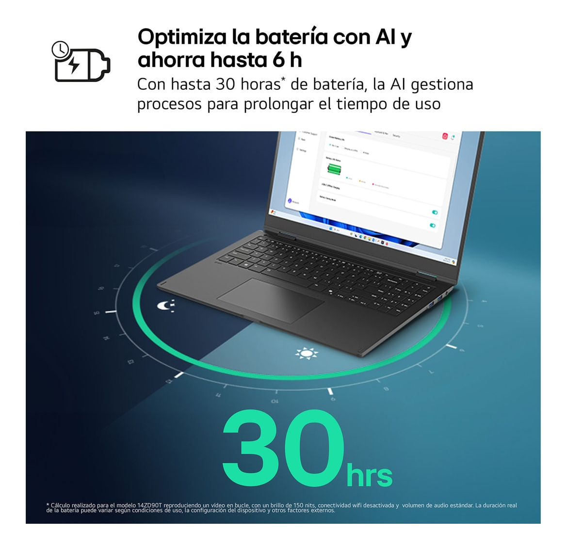 Portátil - LG 14ZD90T-G.AX88B, 14" WUXGA, Intel® Core™ Ultra 7-255H, 13 TOPS, 32 GB RAM, 1 TB SSD, Arc™ GPU, Sin sistema operativo - imagen 4