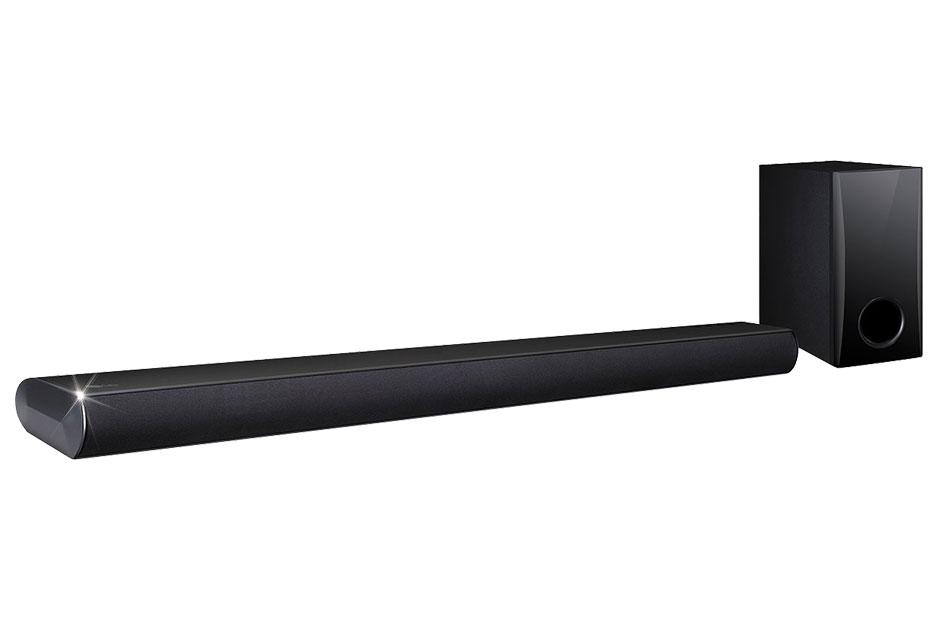 LG LAS355B soundbar speaker Black 2.1 channels
