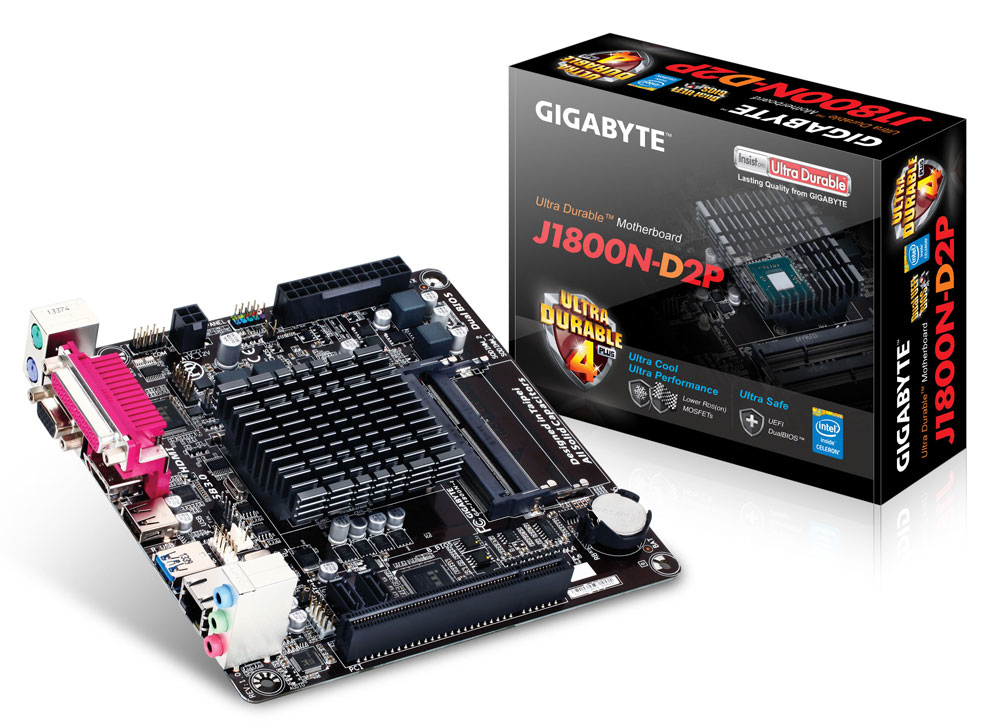 GIGABYTE GA-J1800N-D2P motherboard NA (integrated CPU) mini ITX