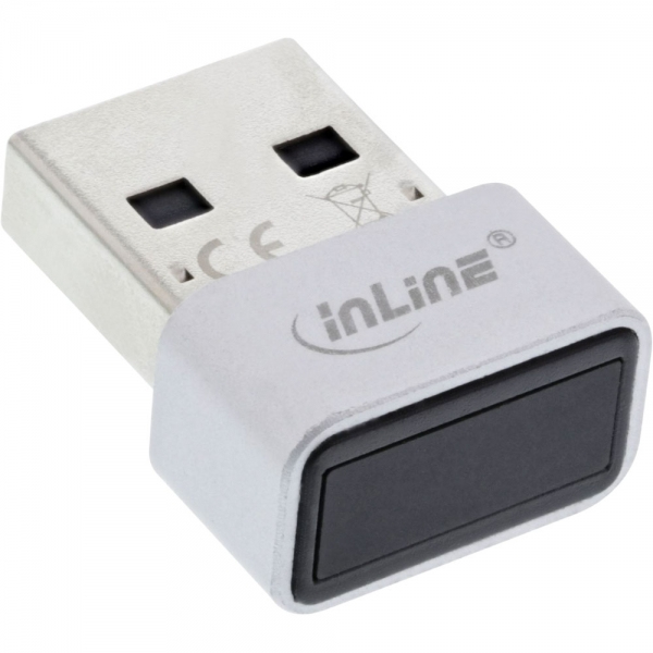 InLine 41360I fingerprint reader USB 2.0 Black, White