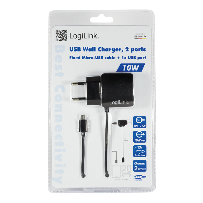 LogiLink PA0146 mobile device charger Universal Black AC Indoor – image 3
