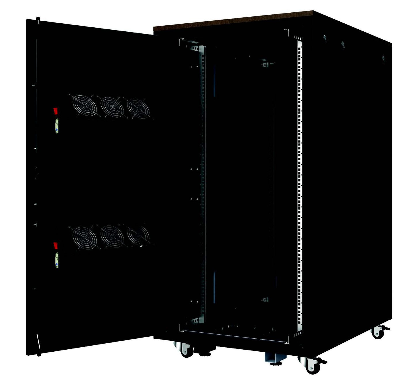 Lanview RDLAK26U751BL-WOOD rack cabinet 26U Freestanding rack – image 2