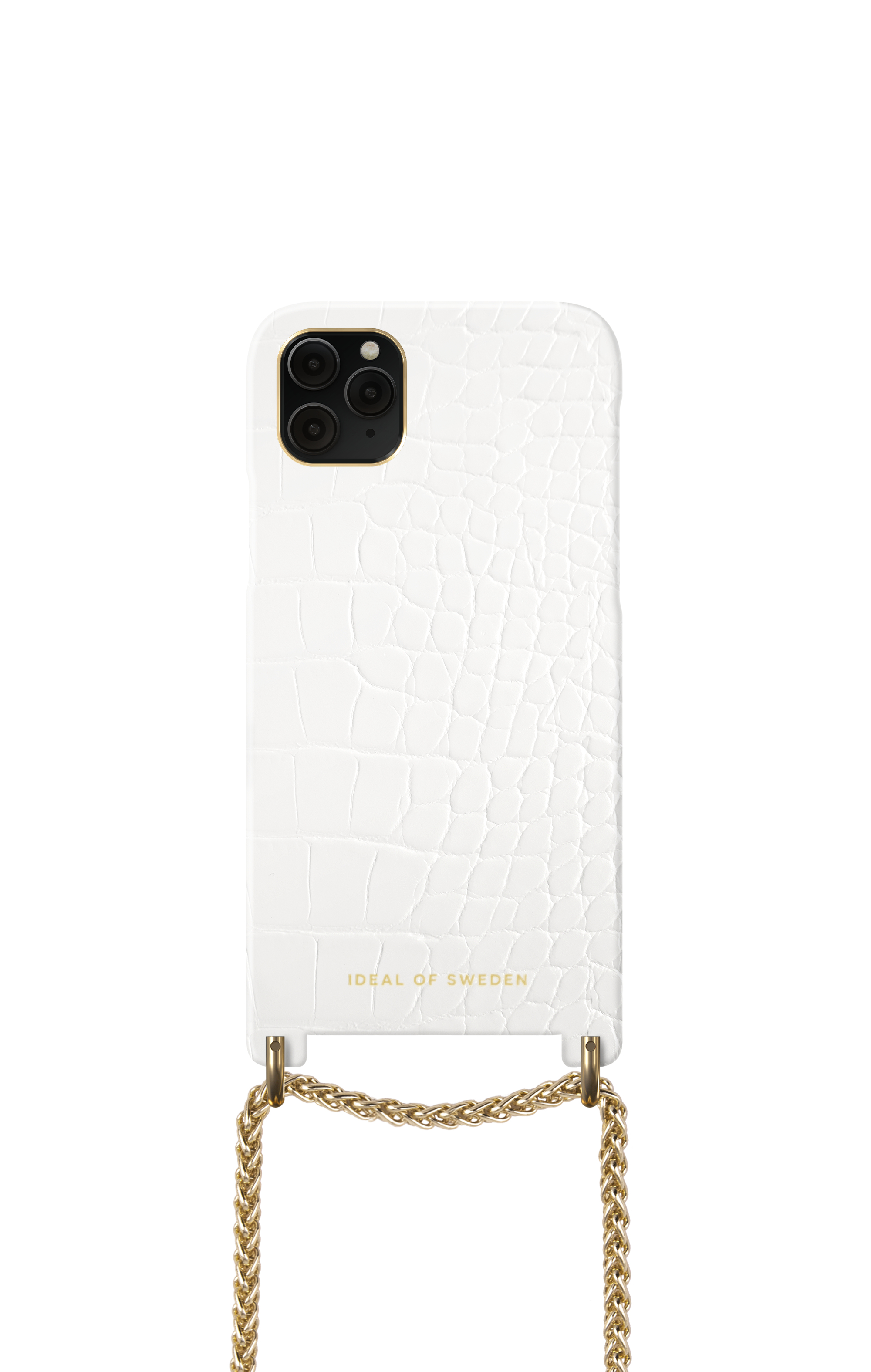 iDeal of Sweden Lilou Necklace CaseiPhone 11PM/XSM Whte Croco – image 3