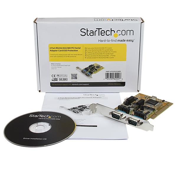 StarTech.com 2 Port RS232/422/485 PCI Serial Adapter Card w/ ESD Protection – image 5