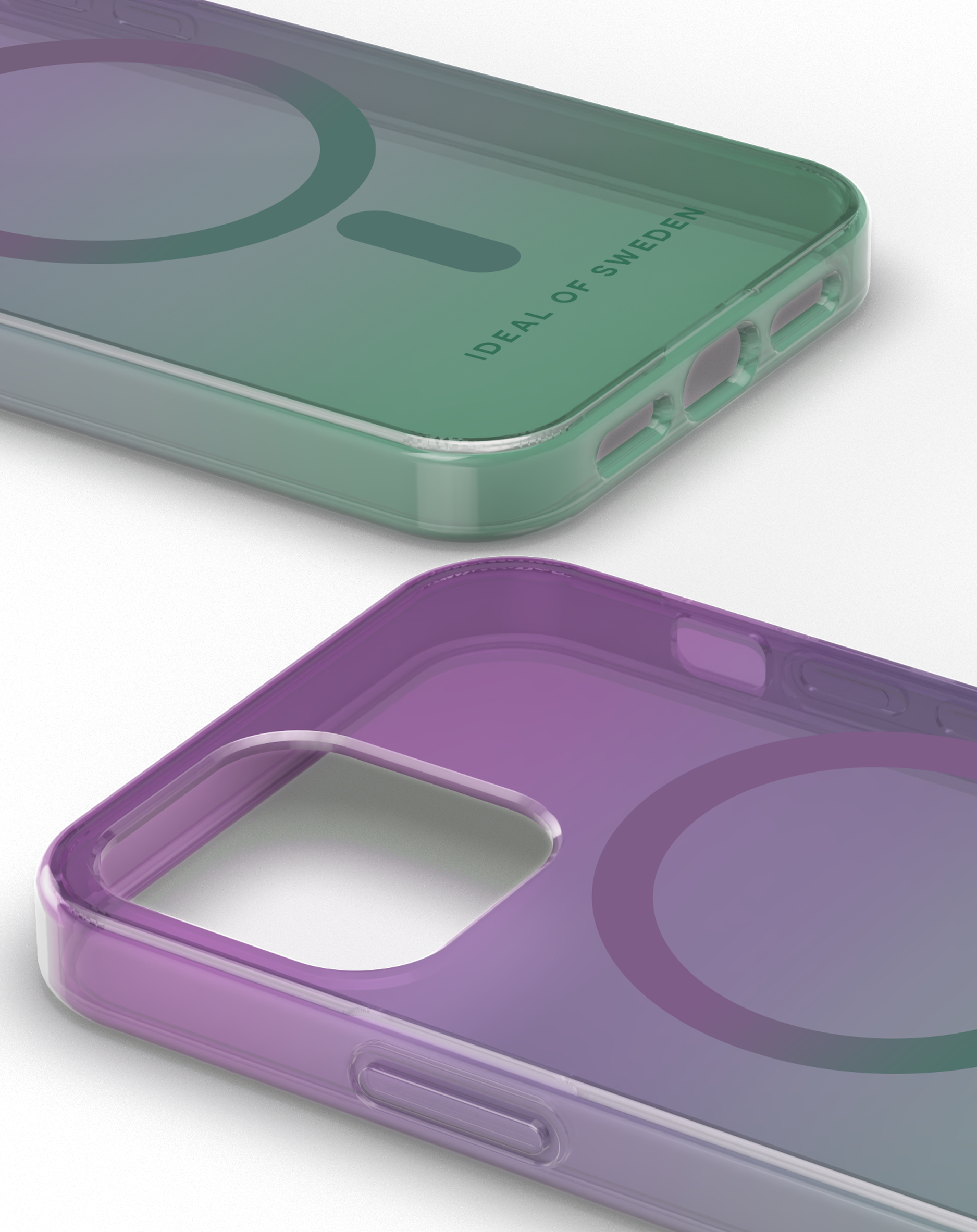 iDeal of Sweden Clear Case MagSafe iPhone 12/12P Fluorite Ombre