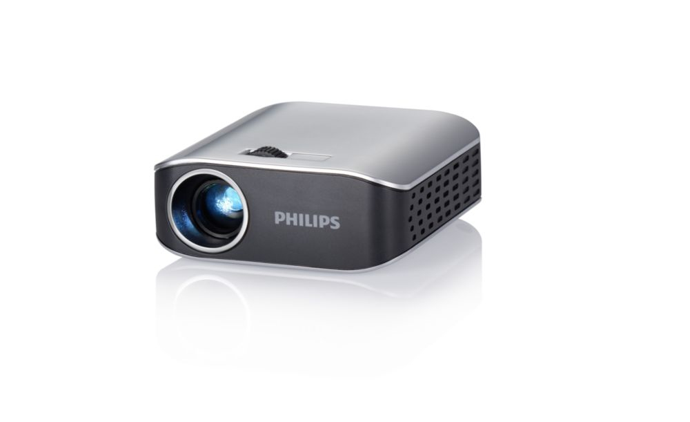 Philips PicoPix PPX2055/BR data projector Portable projector 55 ANSI lumens DLP WVGA (854x480) Black, Silver
