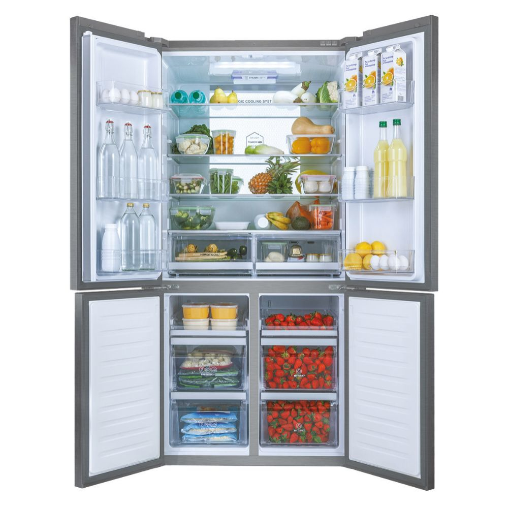 Haier Cube HTF-610DM7 side-by-side refrigerator Freestanding – image 7