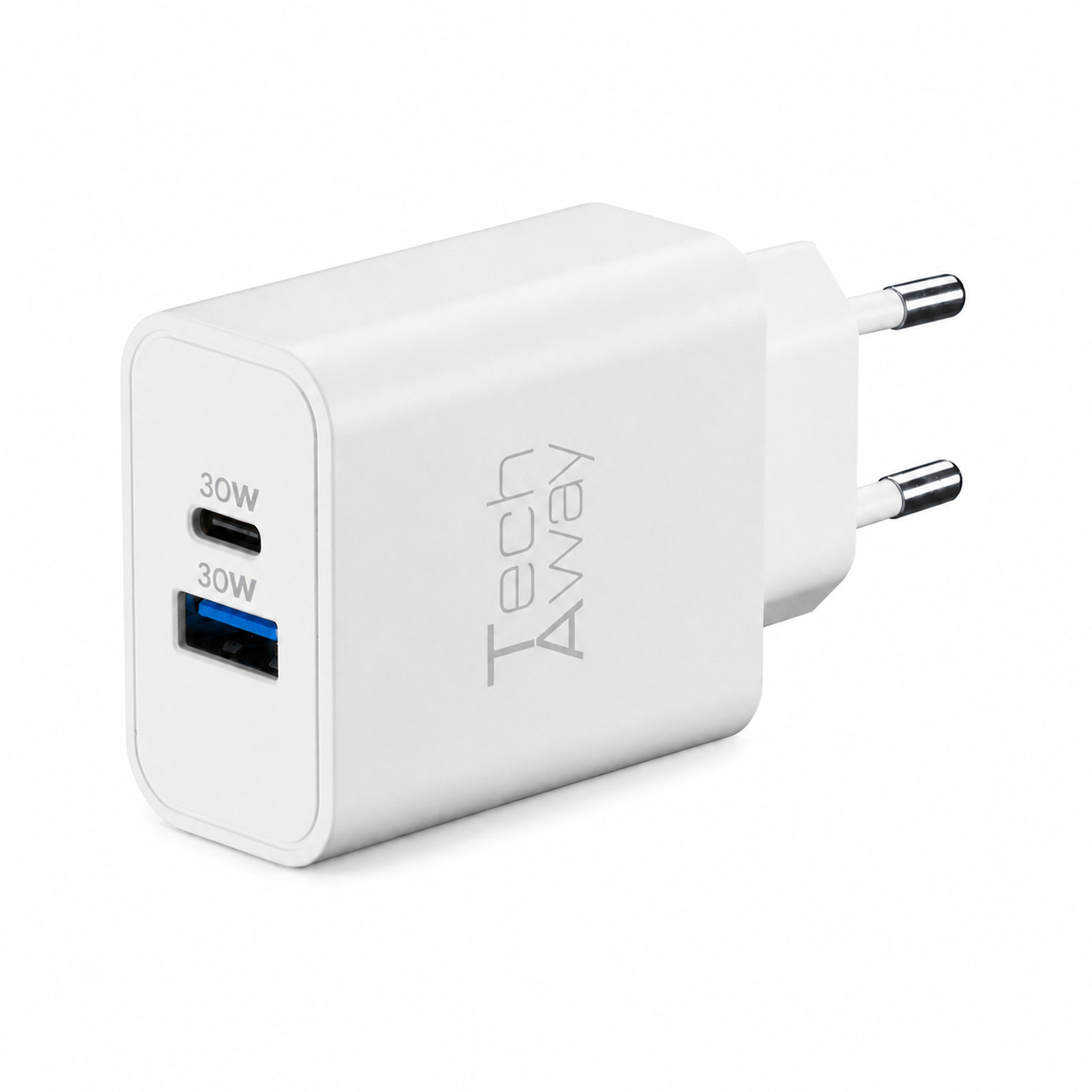 Tech Away GAN+ PD 30W CHARGER DUAL USB-A + USB-C PORT