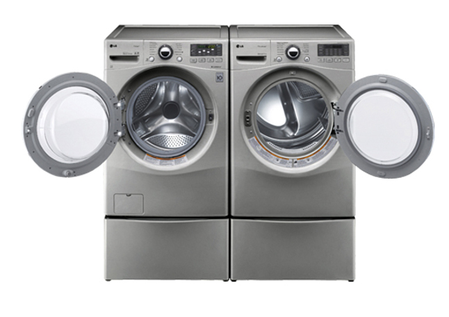 LG WM3070HVA washing machine Front-load 1200 RPM Silver, Stainless steel – image 4
