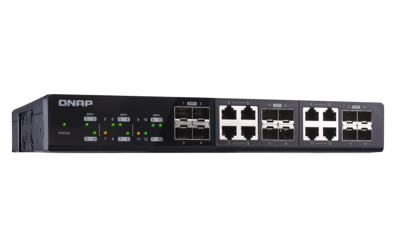 QNAP QSW-1208-8C network switch Unmanaged Black – image 3