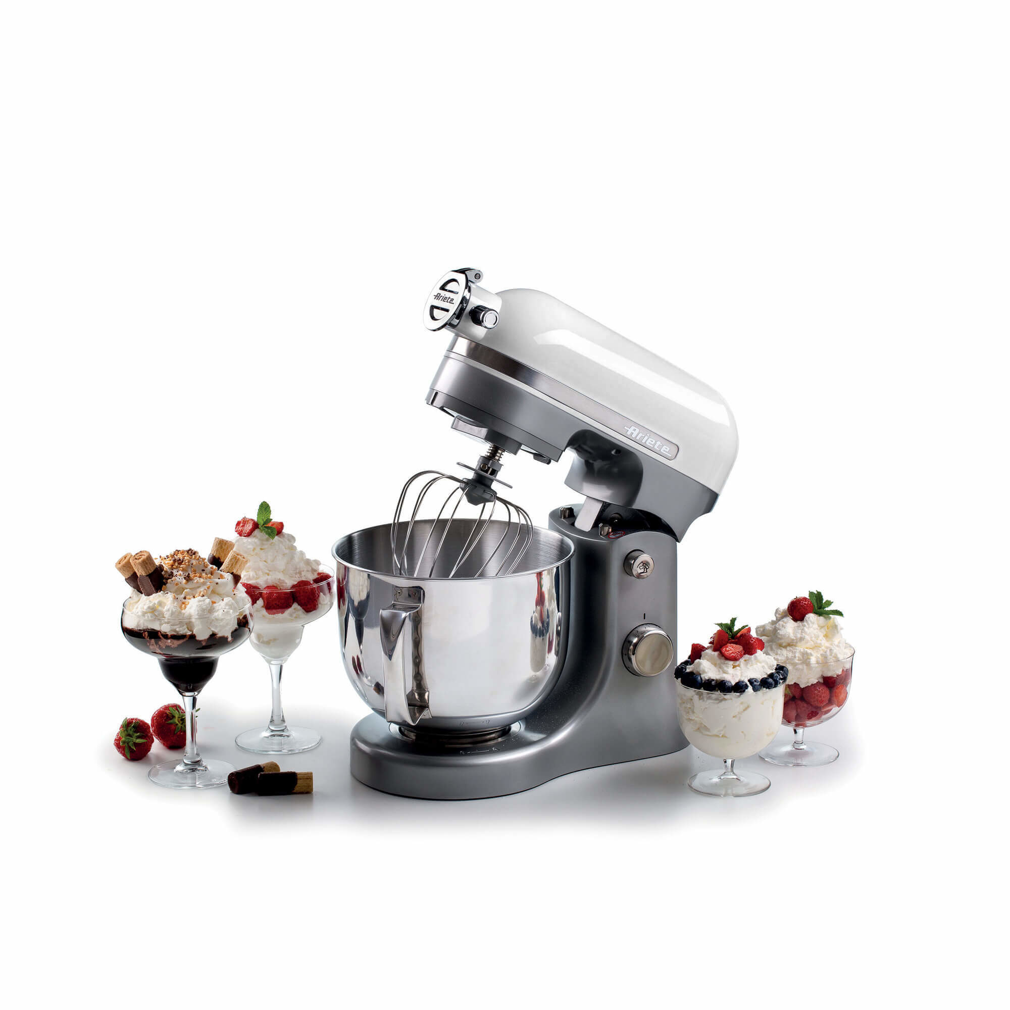 Ariete 1589 Moderna Planetary, 1600 Watt, 11 speeds, 5.5 Liters, 3 accessories for kneading, mixing and whipping. White – image 5