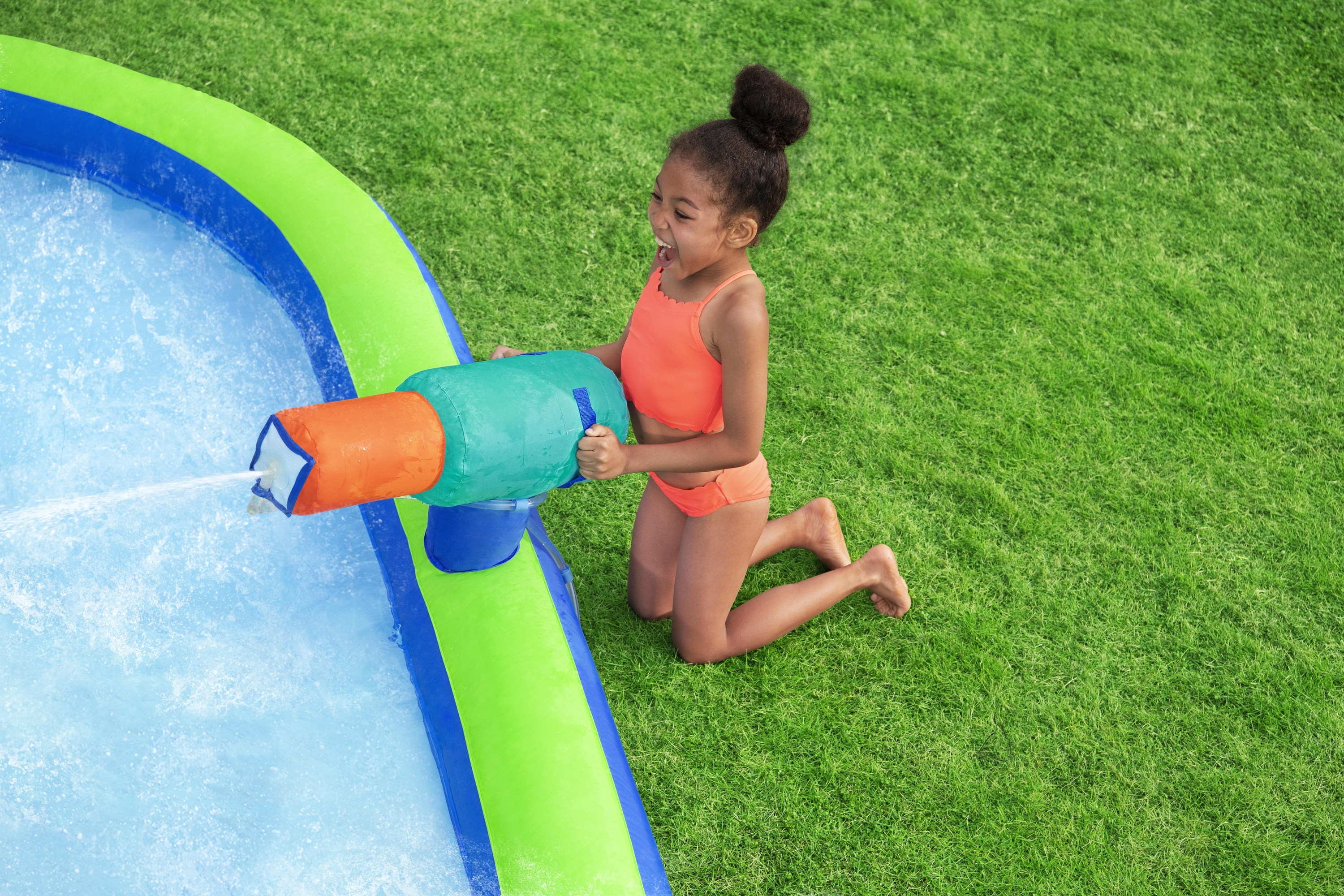 Resim H2OGO! Turbo Splash Çocuk Şişme Mega Su Parkı 2,7 m