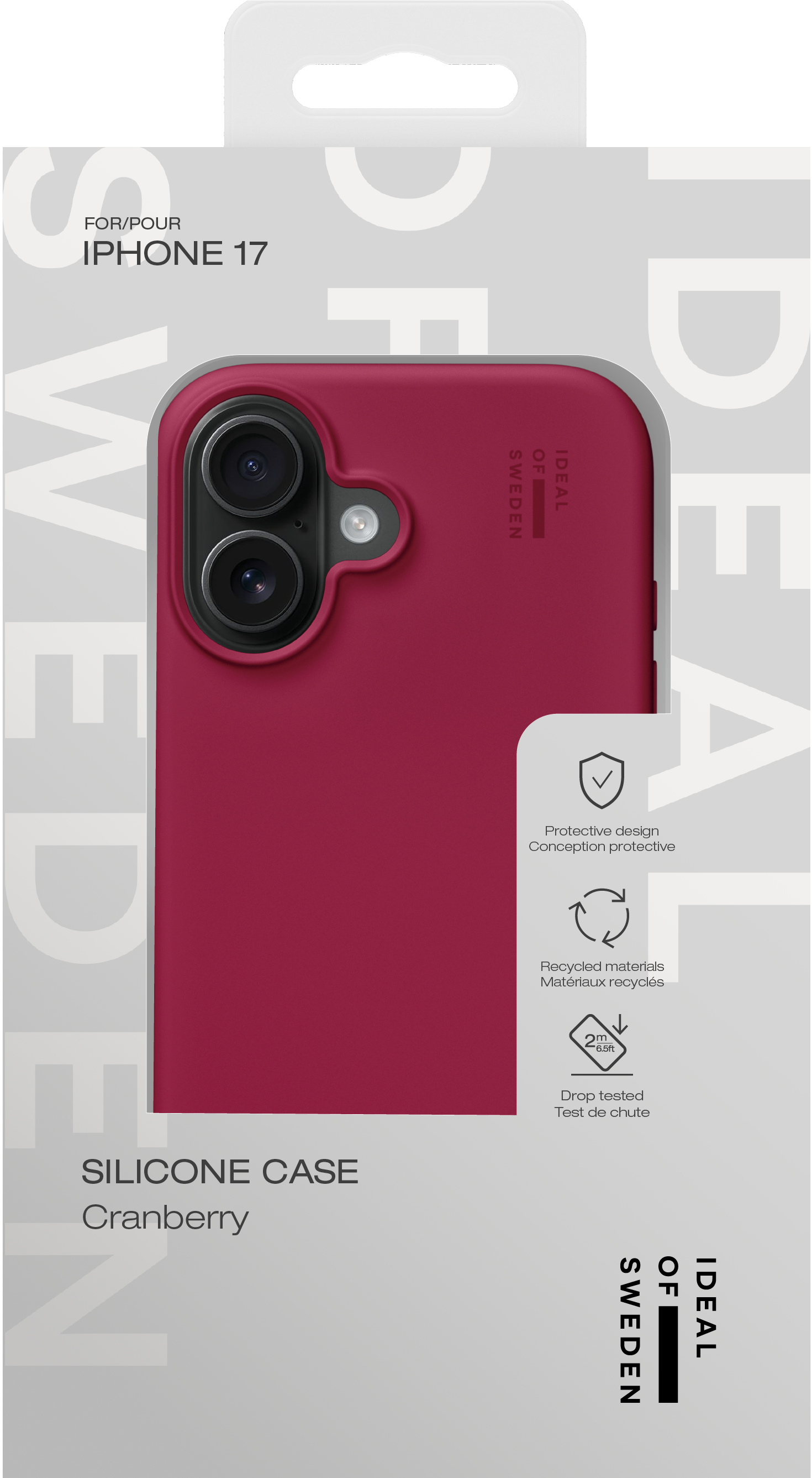 iDeal of Sweden Silicone Case iPhone 17 Cranberry – image 3