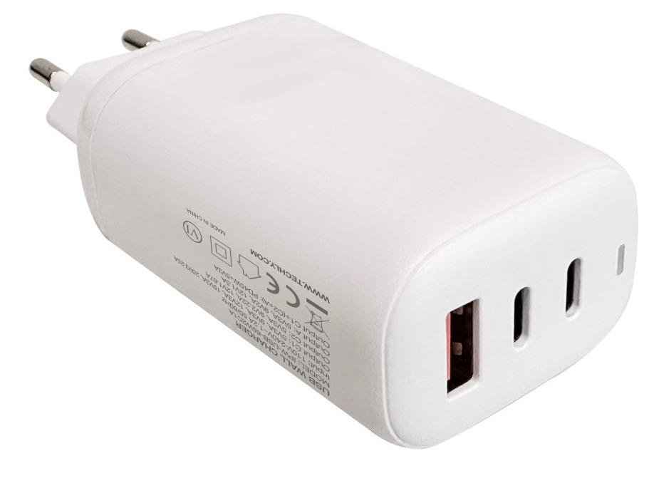 Techly IPW-USB-65W2C1A mobile device charger Laptop, Power bank, Smartphone, Tablet, Universal White AC Fast charging Indoor – image 8