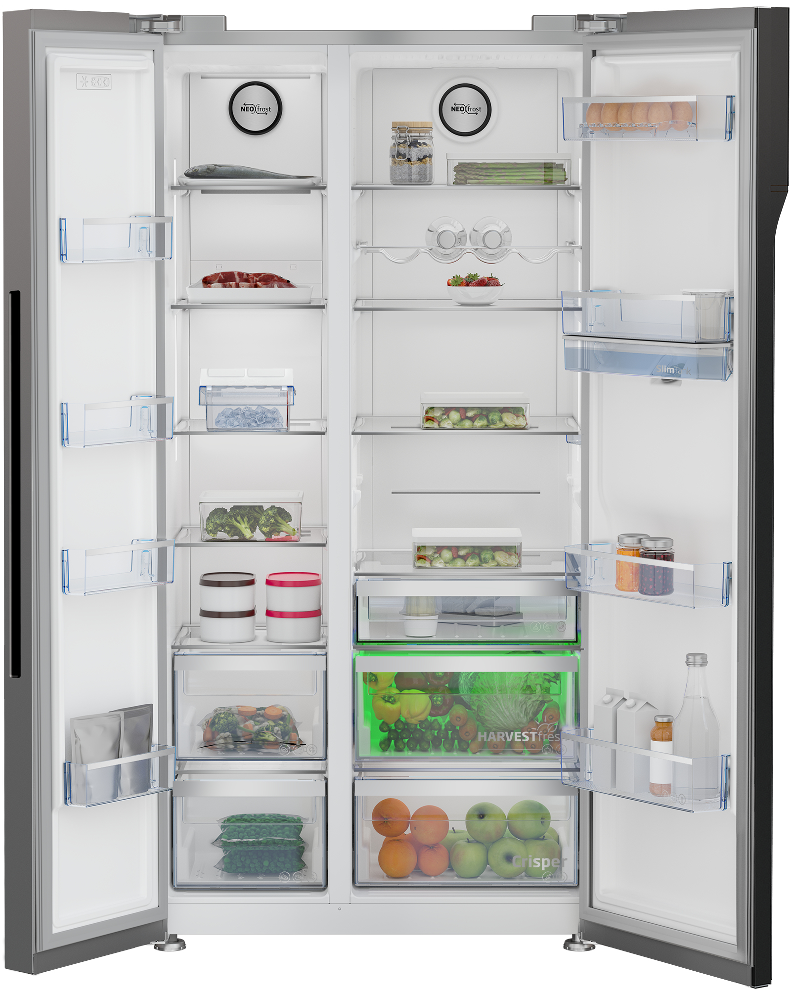 Beko GN163131ZIEN side-by-side refrigerator Freestanding – image 3