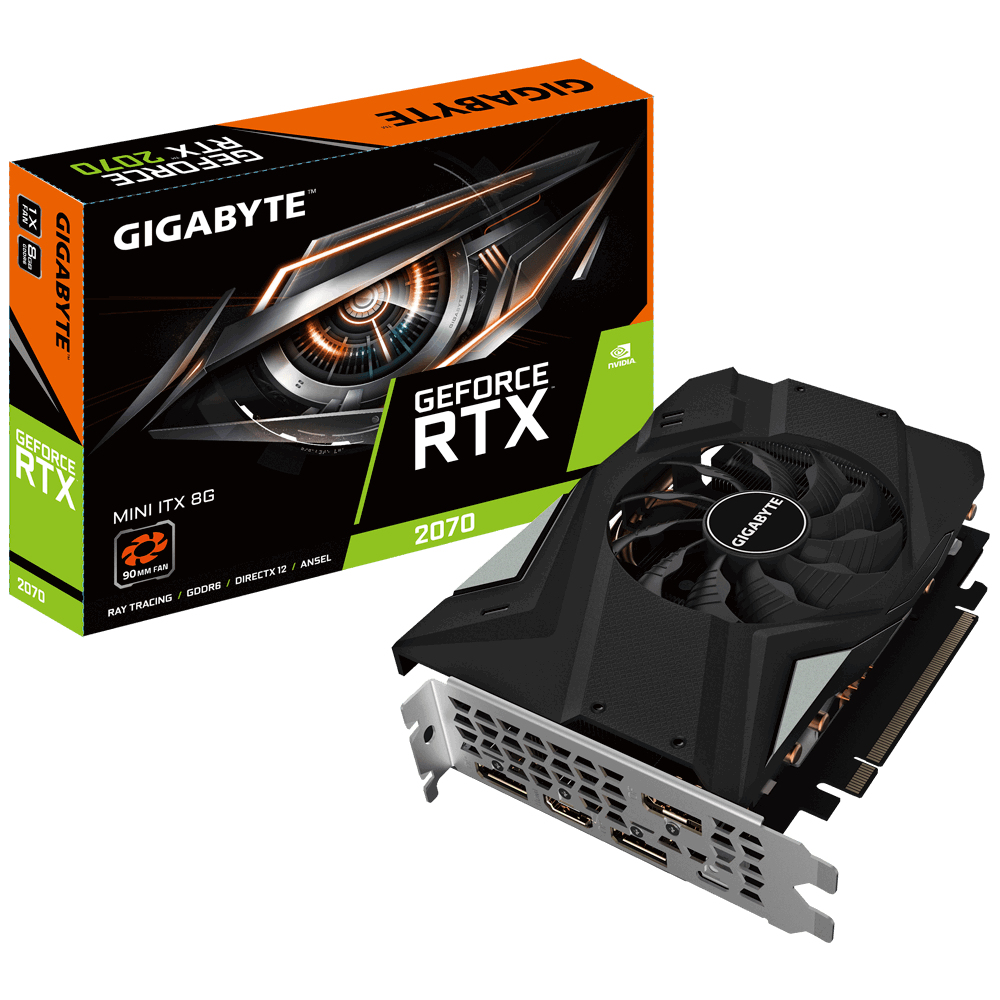 GIGABYTE GV-N2070IX-8GC graphics card NVIDIA GeForce RTX 2070 – image 1