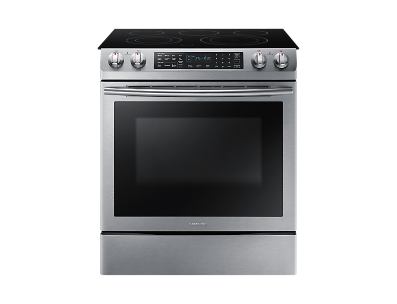 Samsung NE58M9430SS cooker Freestanding cooker Electric Black, Stainless steel – image 1