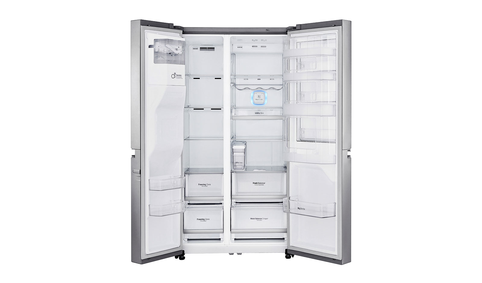 LG GSJ961NEAZ side-by-side refrigerator Freestanding – image 1