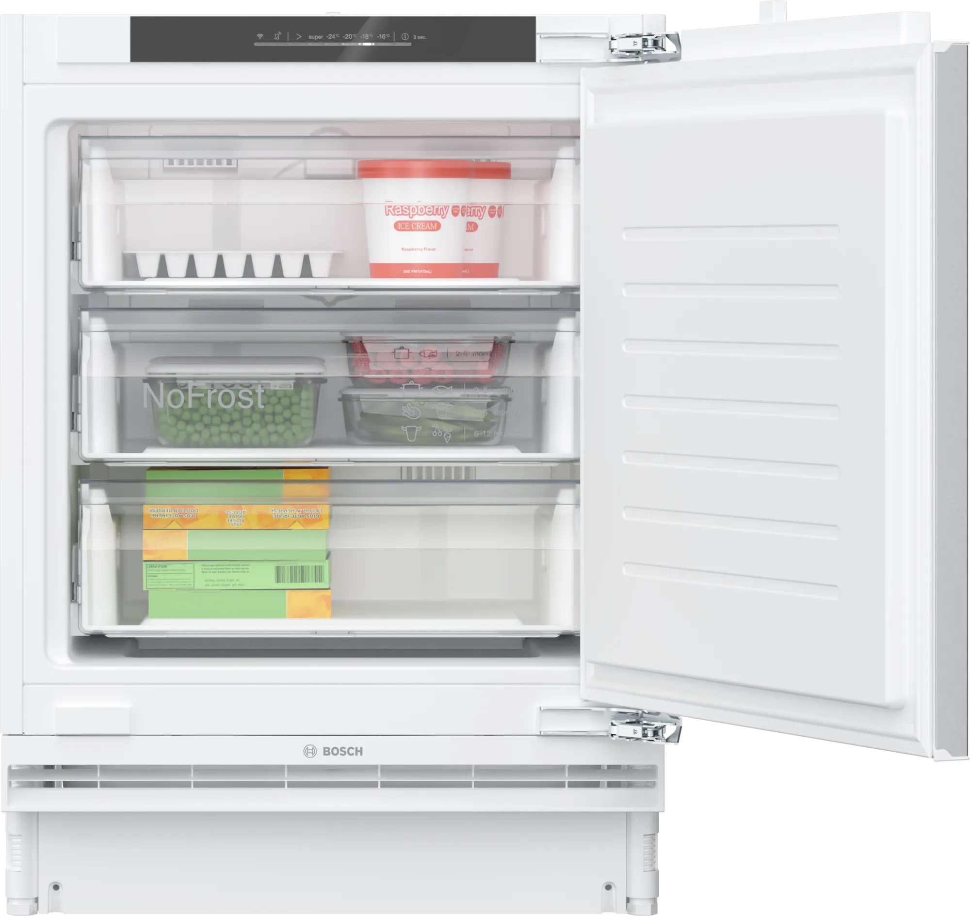 Bosch Serie 6 GUN21ADE0 congelatore Congelatore verticale Da incasso 85 L E Bianco