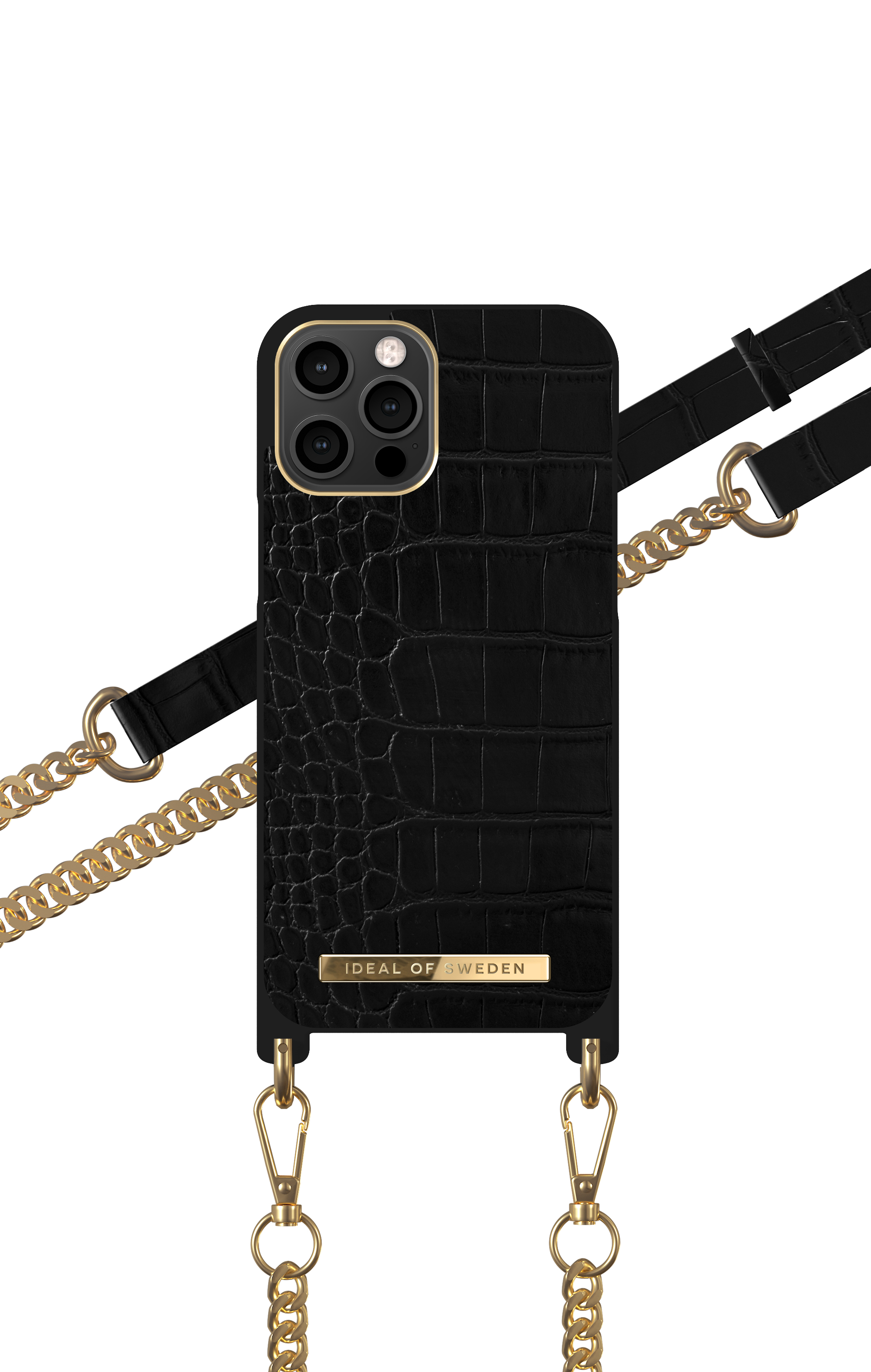 iDeal of Sweden Necklace Case iPhone 12 PRO MAXJet Black Croco – image 3