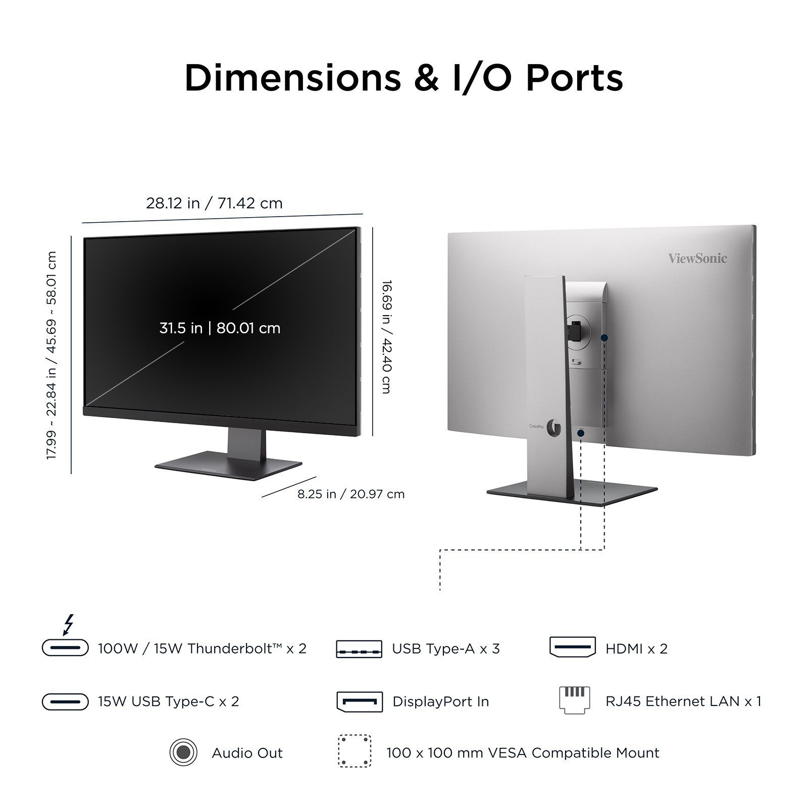 Viewsonic VP Series VP3276T-4K computer monitor – image 7