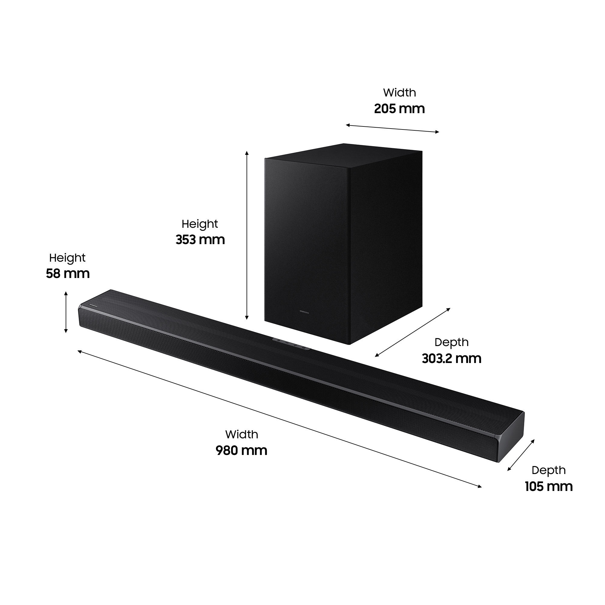 Samsung HW-Q600A/XU soundbar speaker Black 3.1.2 channels – image 2