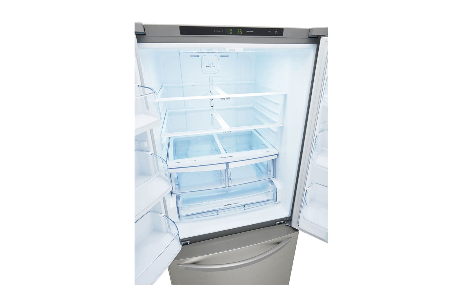 LG GF22BGSK side-by-side refrigerator Freestanding Stainless steel – image 4