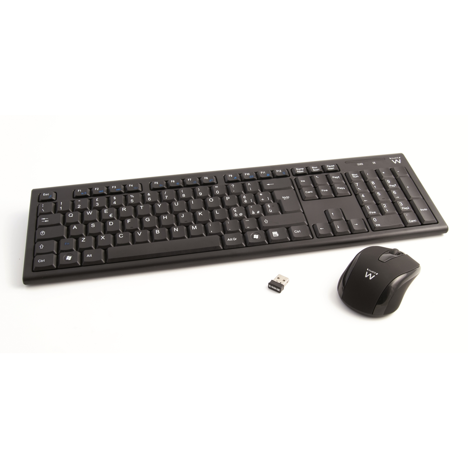 Ewent EW3133 keyboard Mouse included Office RF Wireless Italian Black – image 1