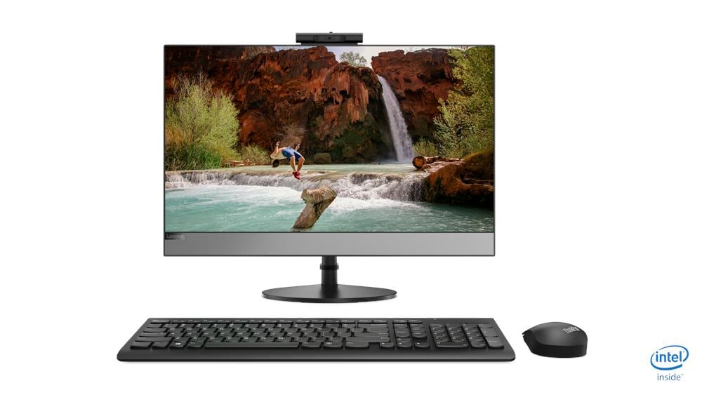 Lenovo V530-24ICB AIO Intel® Core™ i5 i5-9500T 60.5 cm (23.8″) 1920 x 1080 pixels Touchscreen All-in-One PC 8 GB DDR4-SDRAM 1 TB HDD Windows 10 Pro Wi-Fi 5 (802.11ac) Black image 1