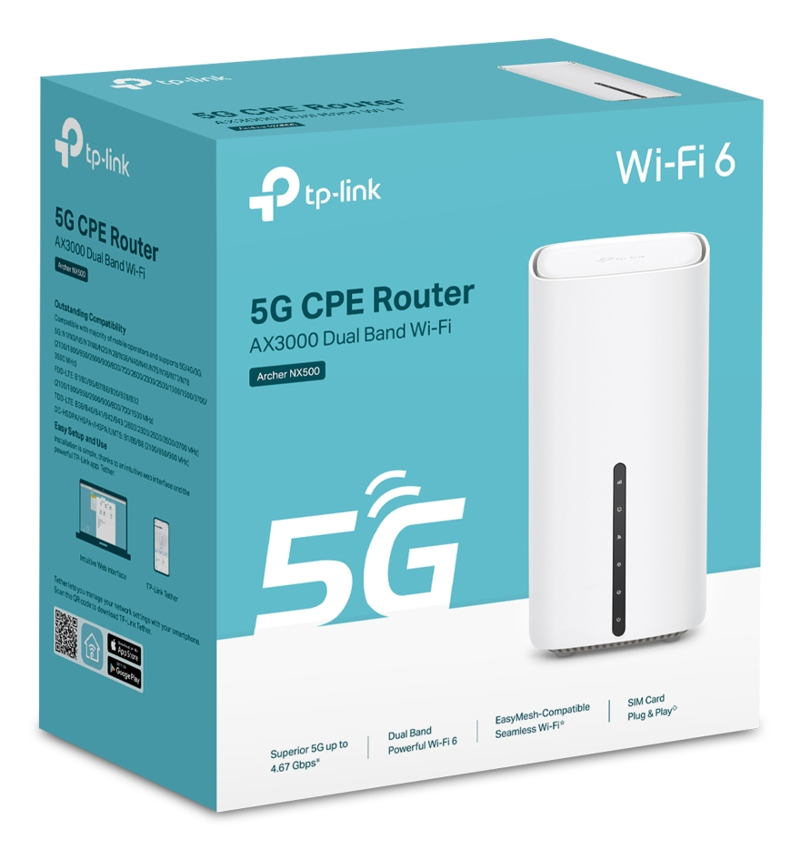 TP-Link Archer NX500 routeur sans fil Gigabit Ethernet Bi-bande (2,4 GHz / 5 GHz) 5G Blanc