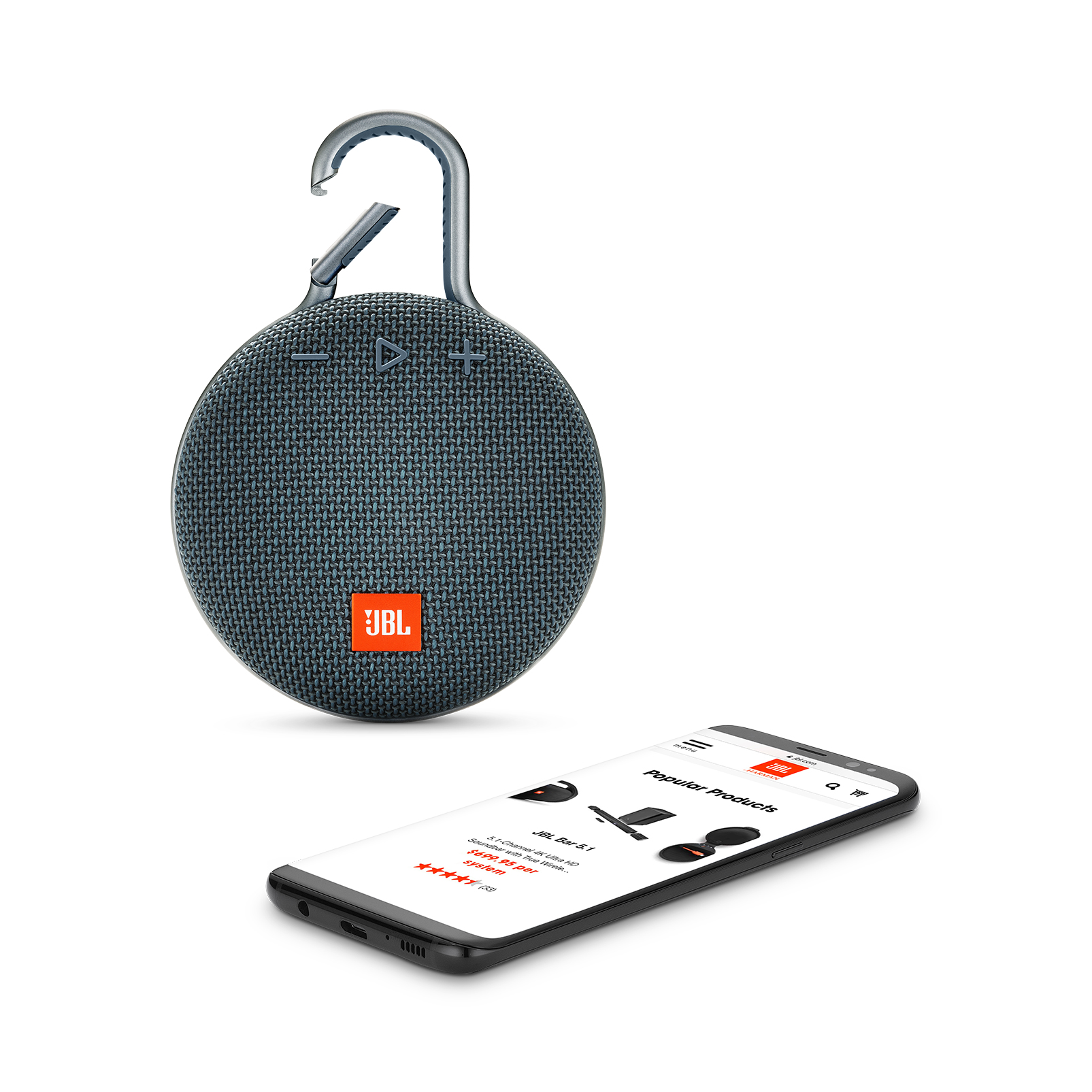 JBL Clip 3 Mono portable speaker Blue 3.3 W image 4