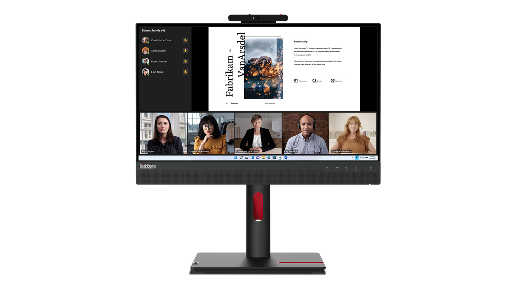 Lenovo ThinkCentre Tiny-In-One 22 platta pc-skärmar 54,6 cm (21.5') 1920 x 1080 pixlar Full HD LED Pekskärm Svart