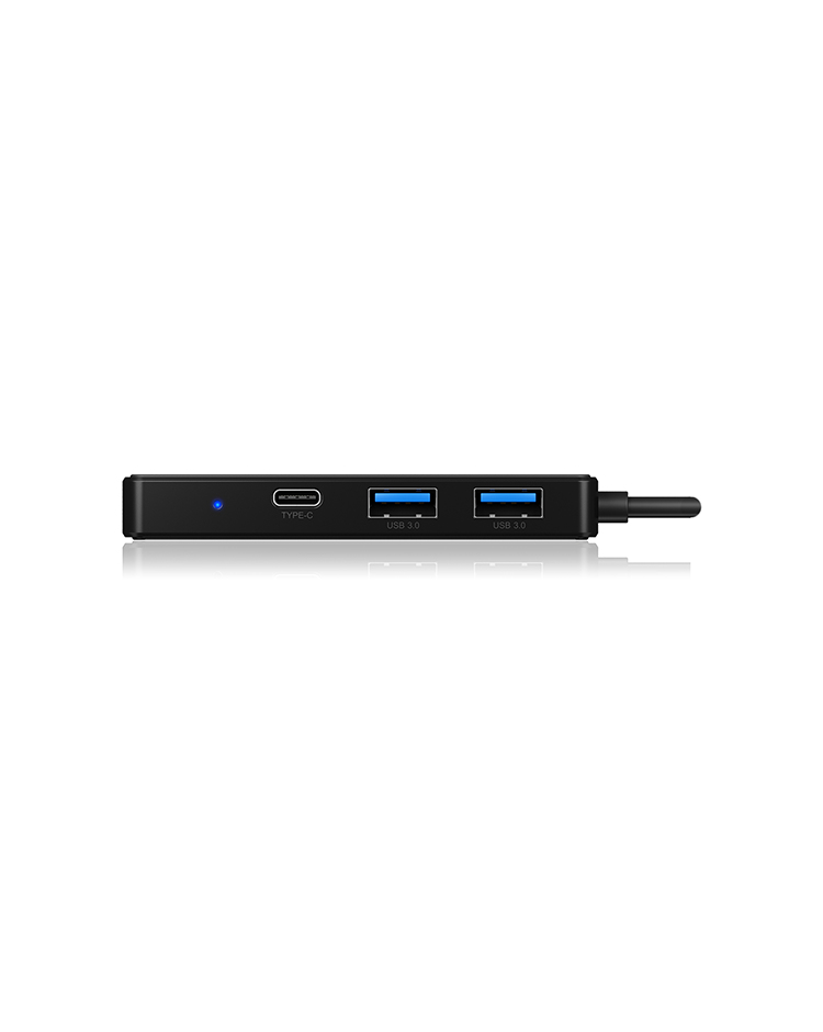 ICY BOX IB-HUB1423CR-U3 USB 3.2 Gen 1 (3.1 Gen 1) Type-A 5000 Mbit/s Black – image 4