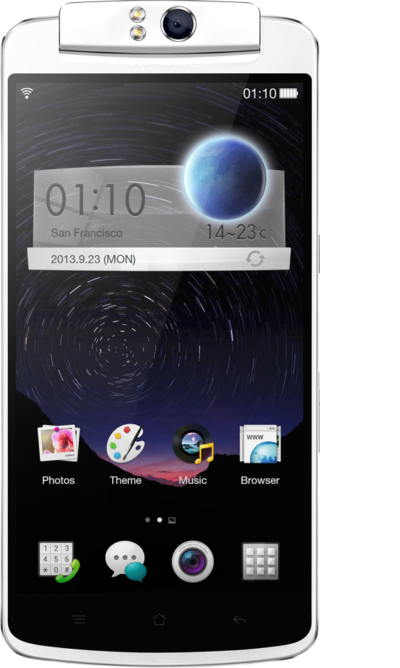 Oppo N1 15 cm (5.9") Single SIM Android 4.2 3G Micro-USB 2 GB 3610 mAh White – image 1