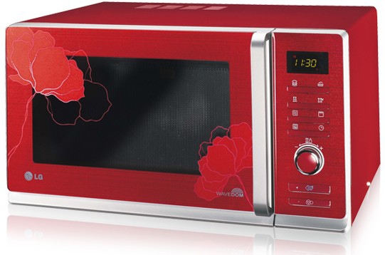 LG MH6889PC microwave Red