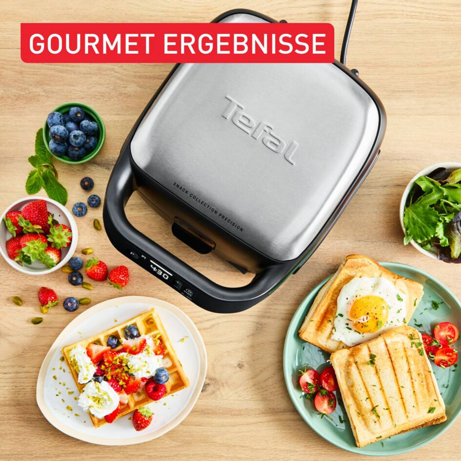 Tefal SW873BF0 sandwich maker Grey – image 3