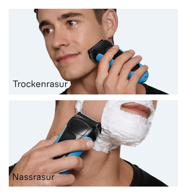 Braun Series 3 310s Foil shaver Trimmer Black, Blue – image 4