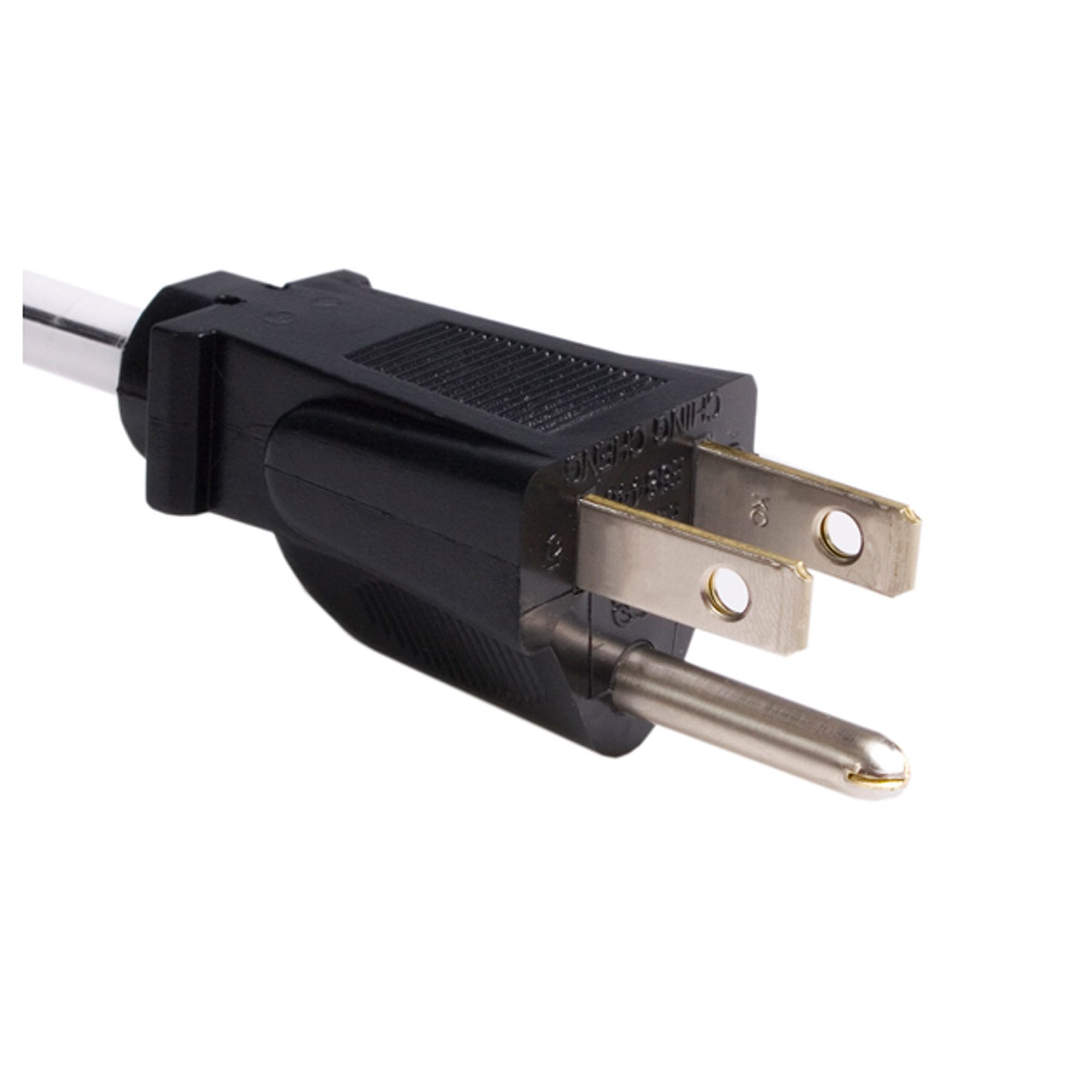 Resim StarTech.com PXT101L10 3.05m 18AWG SVT 3-İletkenli 125V 10A NEMA 5-15P - C13 Açılı Güç Kablosu