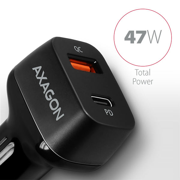 Axagon PWC-PDQ mobile device charger Smartphone, Tablet Black Cigar lighter Fast charging Auto – image 7