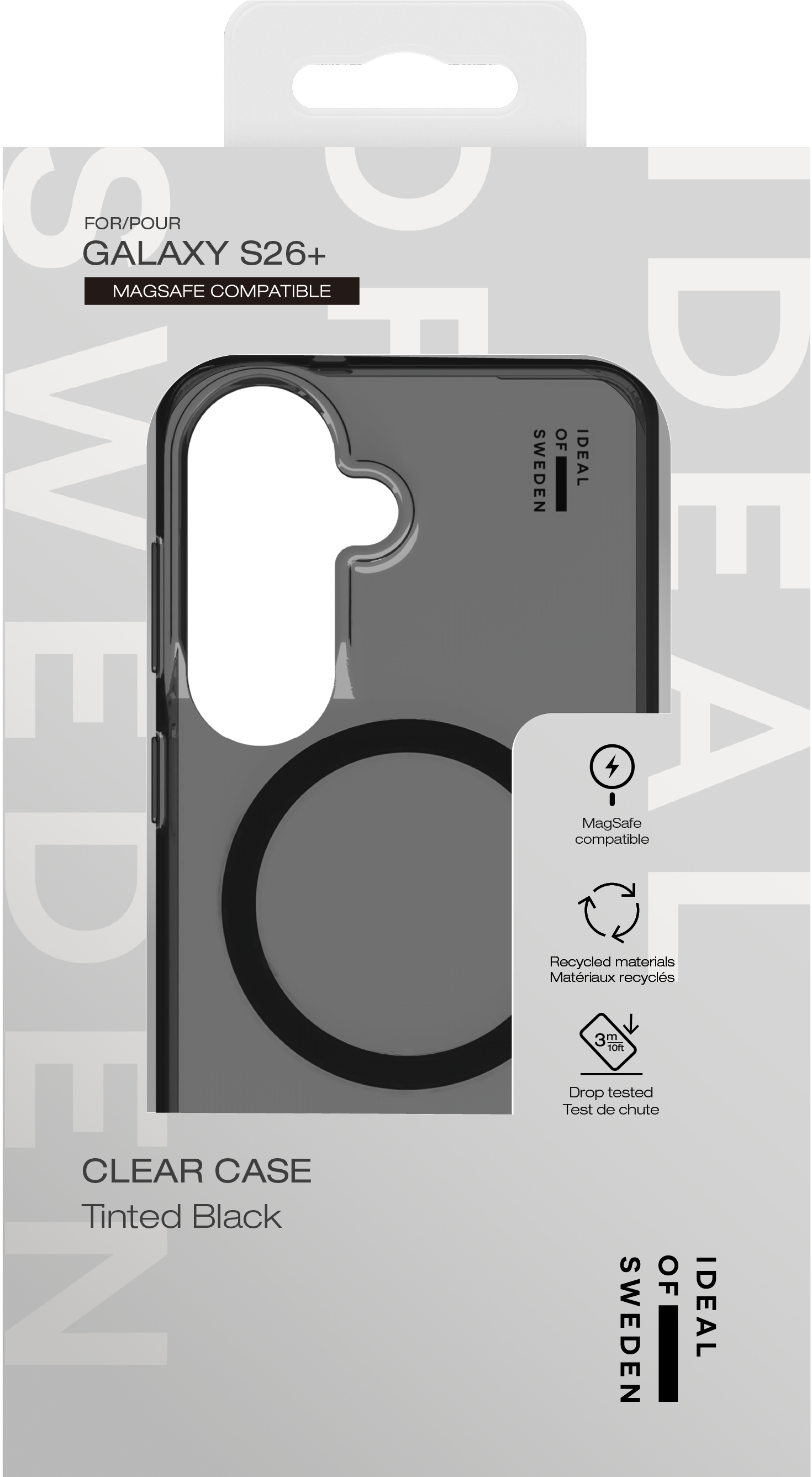 iDeal of Sweden Clear Case MagSafe Galaxy S26 Plus Tinted Black – image 4