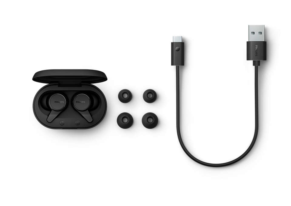 Philips 1000 series TAT1207BK/00 headphones/headset True Wireless Stereo (TWS) In-ear Calls/Music Bluetooth Black – image 2