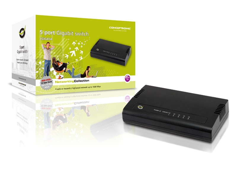 Conceptronic 5 port Gigabit switch – image 4