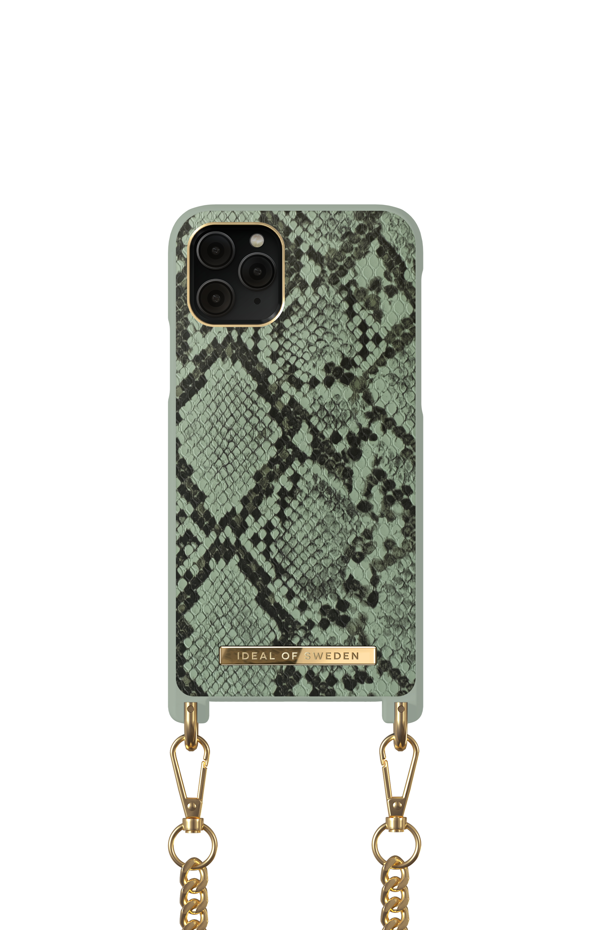 iDeal of Sweden Necklace Case iPhone 11P/XS/X Khaki Python – image 3