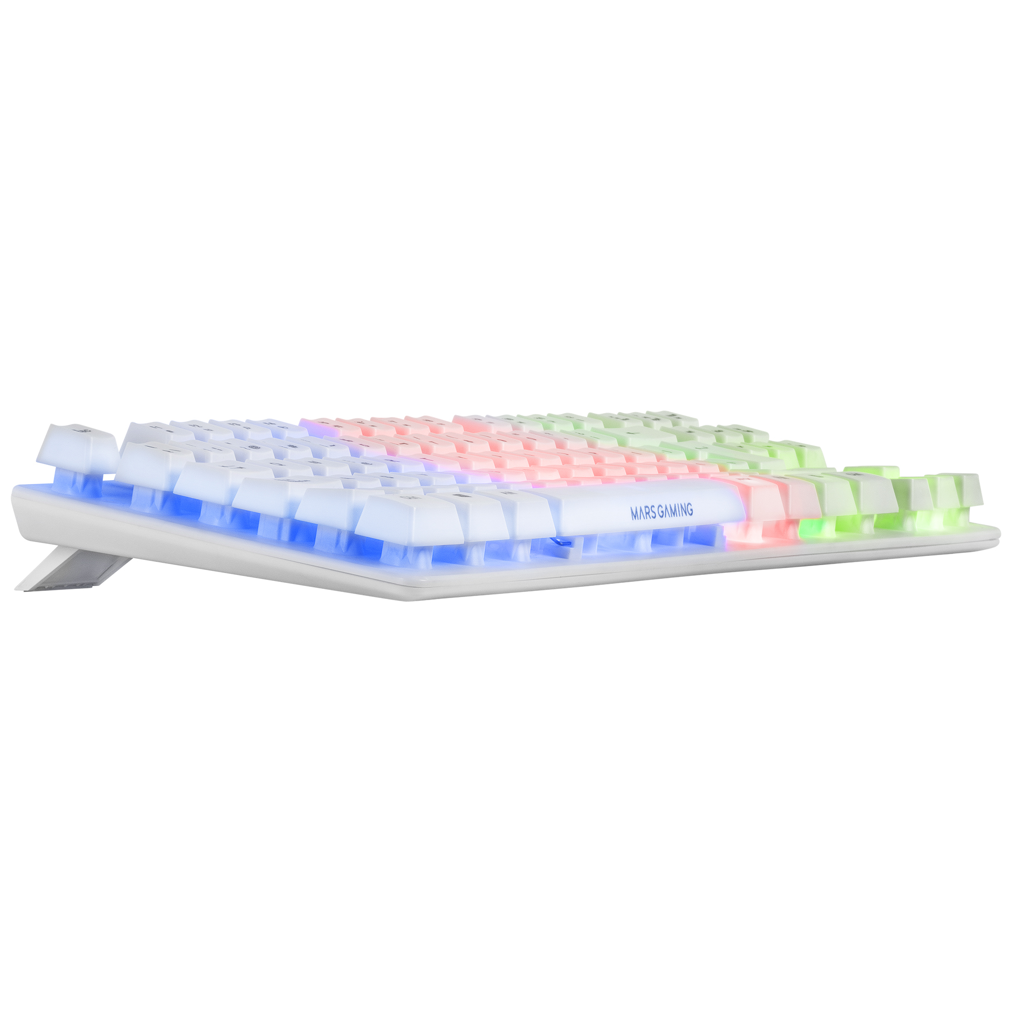 Mars Gaming MK02 White Gaming Keyboard H-Mech FRGB TKL Antighosting Spanish Language – image 5