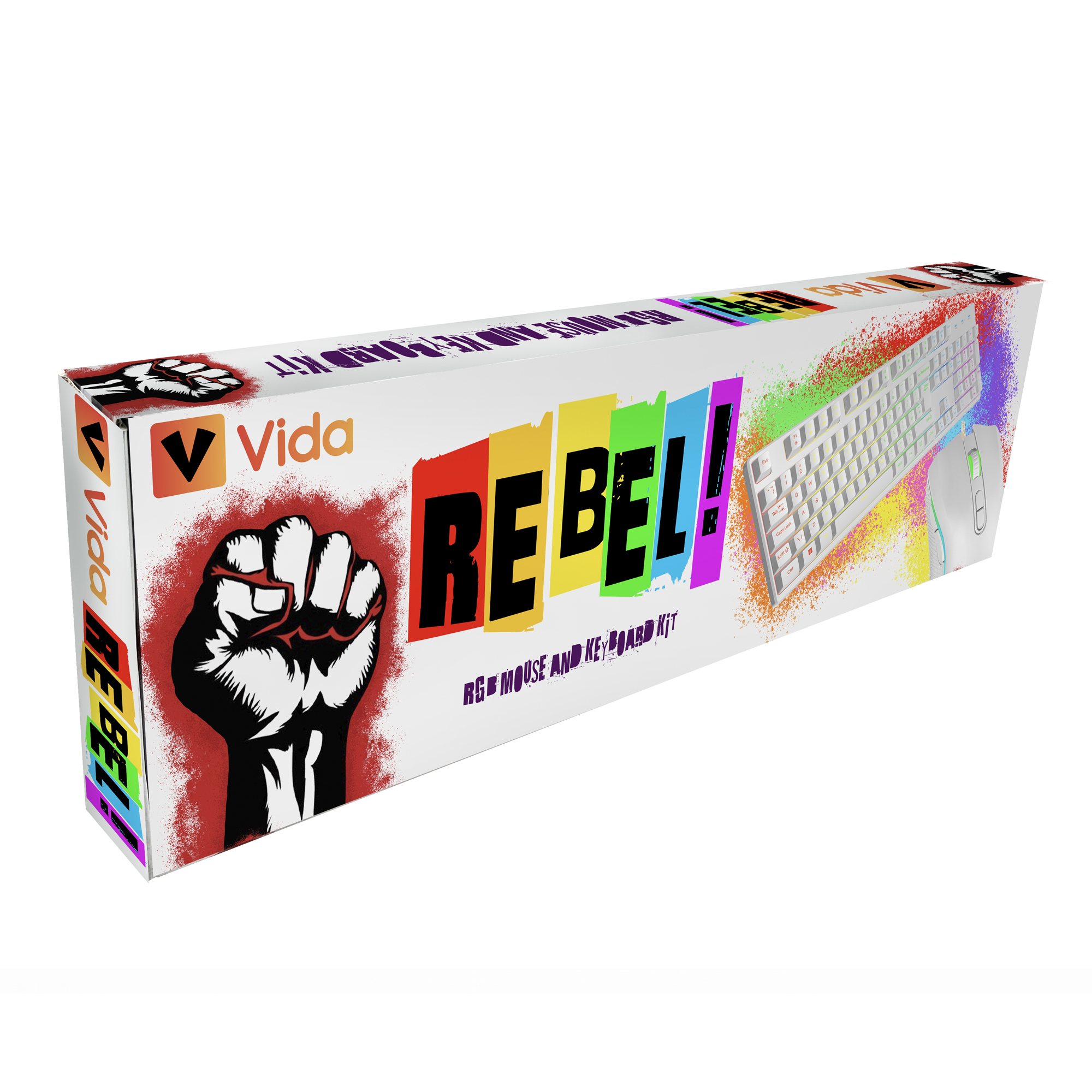 VIDA REBEL 2IN1 WHITE USB DESK KIT – image 6